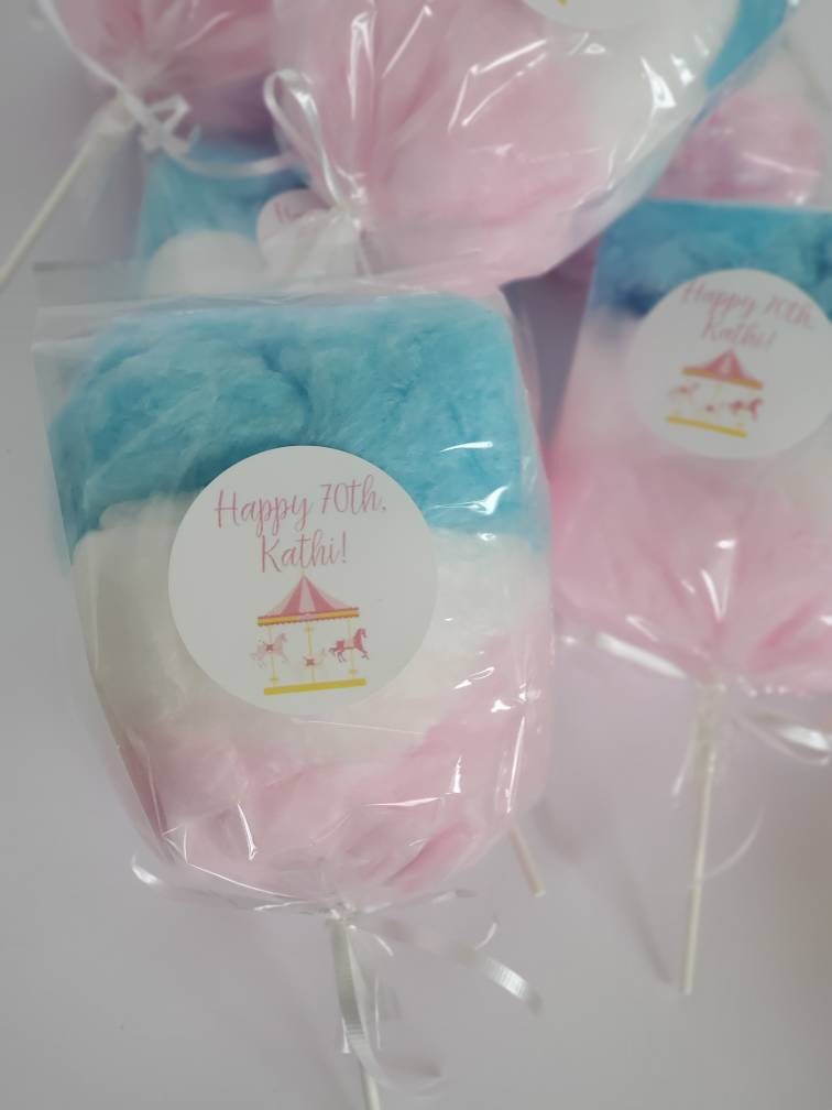 Cotton Candy on a Stick Birthday Party Favor (3 Flavors per bag) NEW!