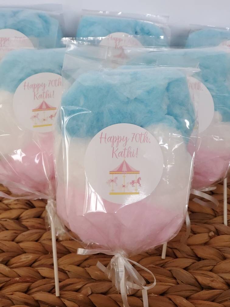 Cotton Candy on a Stick Birthday Party Favor (3 Flavors per bag) NEW!