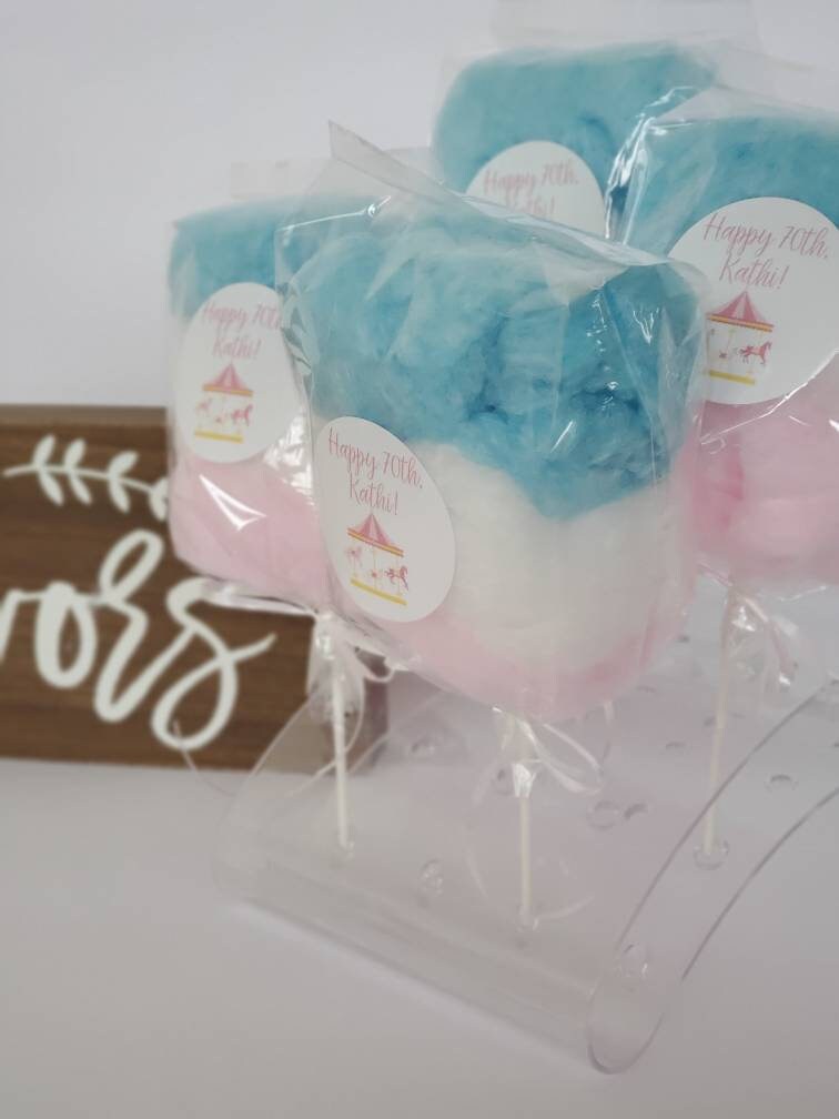 Cotton Candy on a Stick Birthday Party Favor (3 Flavors per bag) NEW!