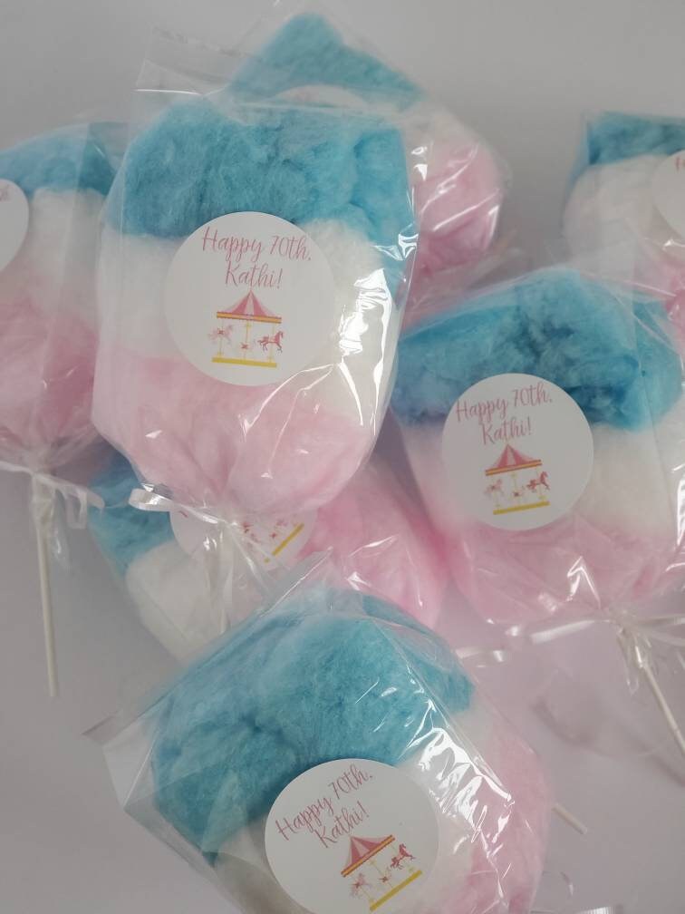 Cotton Candy on a Stick Birthday Party Favor (3 Flavors per bag) NEW!