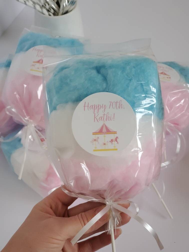 Cotton Candy on a Stick Birthday Party Favor (3 Flavors per bag) NEW!