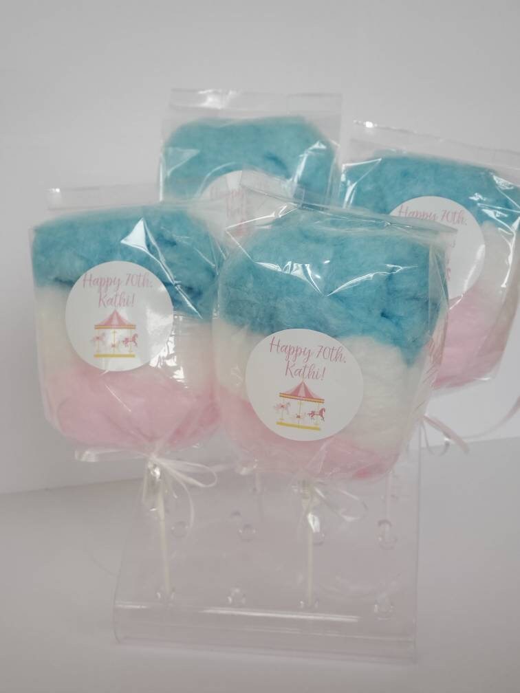 Cotton Candy on a Stick Birthday Party Favor (3 Flavors per bag) NEW!