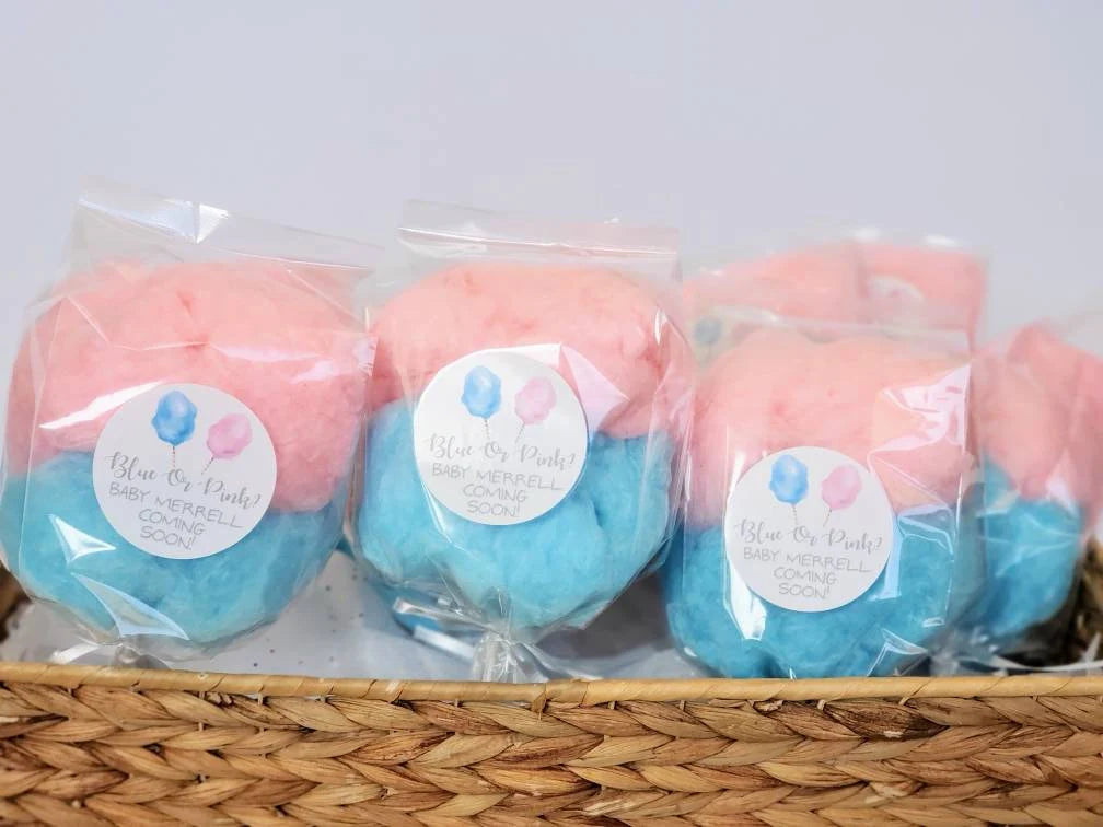 Gender Reveal! Cotton Candy on a stick (2 Flavor per bag) NEW!