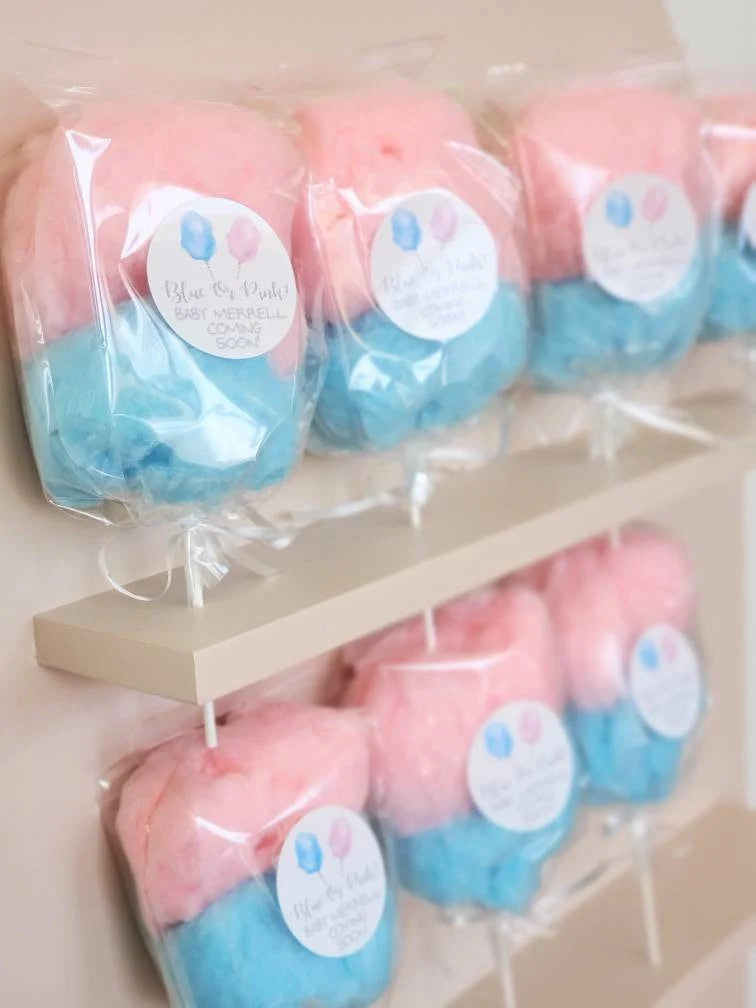 Gender Reveal! Cotton Candy on a stick (2 Flavor per bag) NEW!