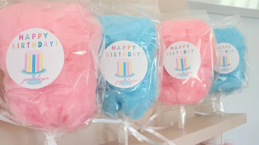 Happy Birthday Cotton Candy On a Stick NEW!