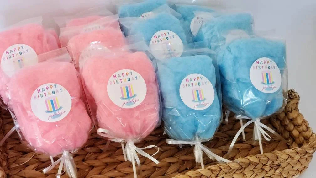 Happy Birthday Cotton Candy On a Stick NEW!