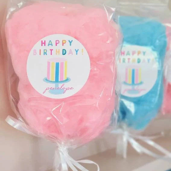 Happy Birthday Cotton Candy On a Stick NEW!