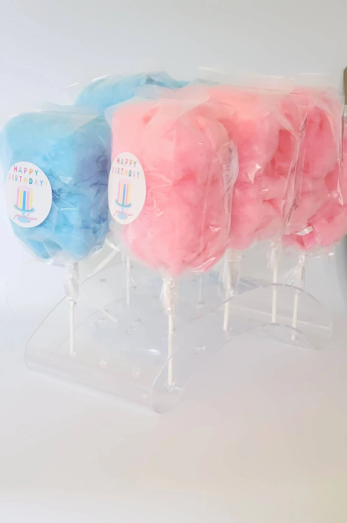 Happy Birthday Cotton Candy On a Stick NEW!