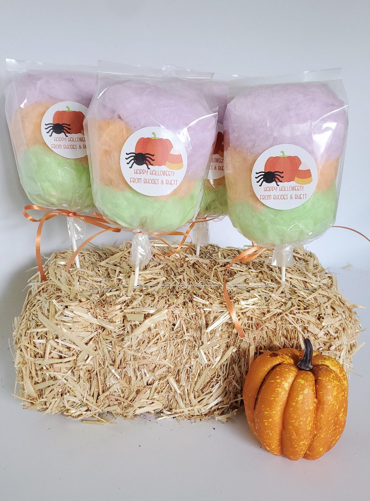 Halloween Party Cotton Candy on a stick (3 Flavor per bag) NEW!