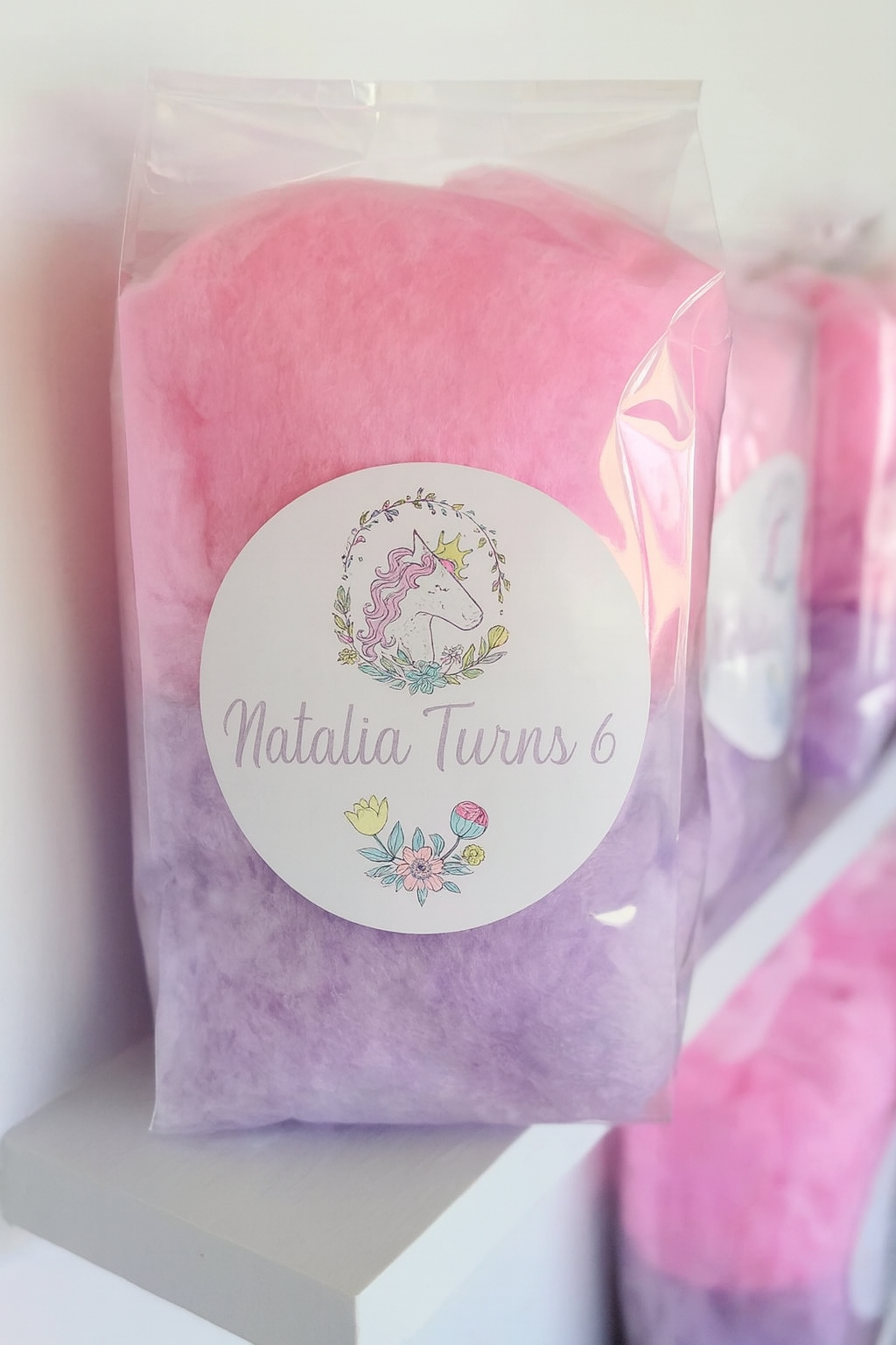 Unicorn Cotton Candy Flat bottom bags Party Favor (2 Flavors per bag) NEW!
