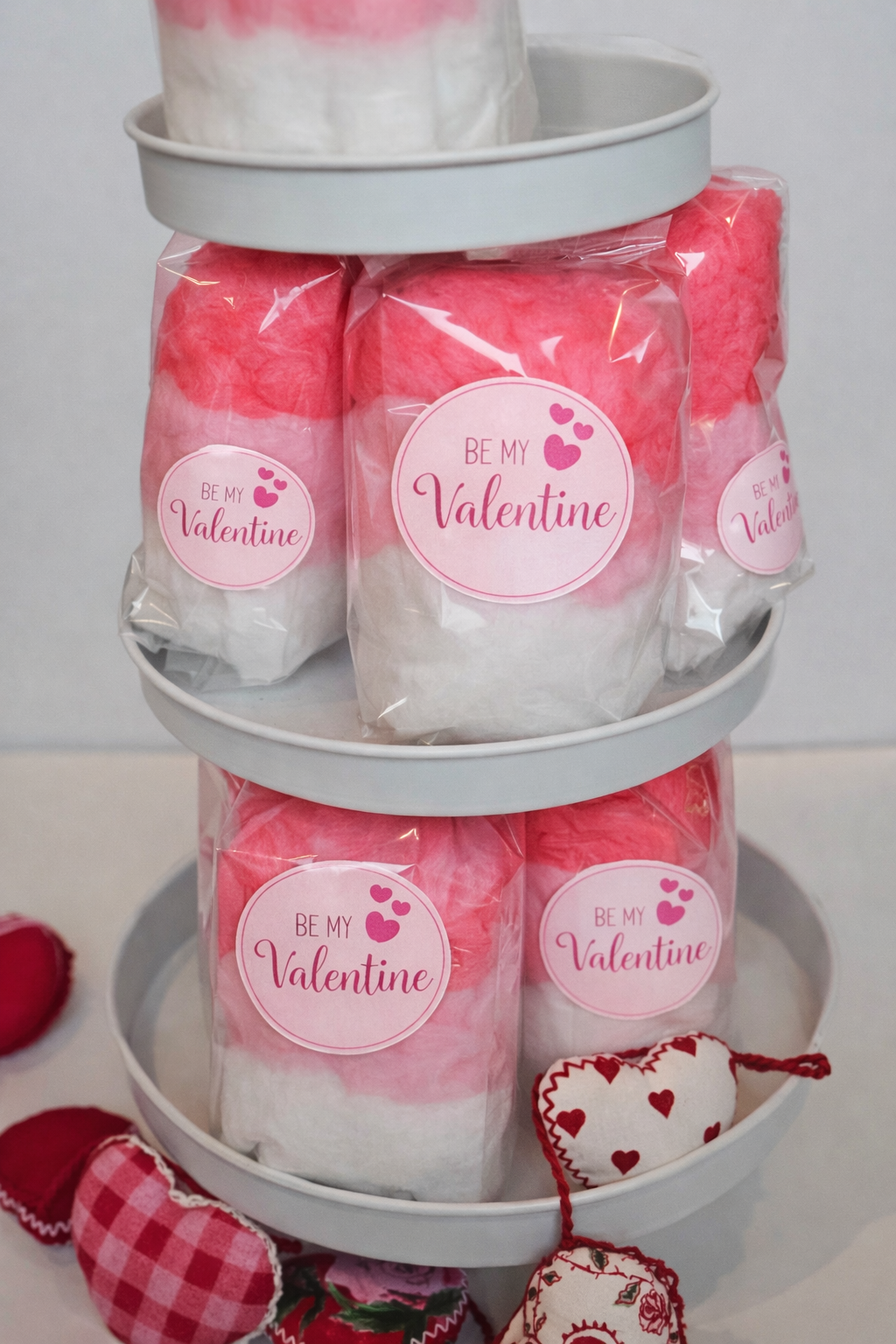 Ombre Pink Valentine Cotton Candy – Flat Bottom Bag