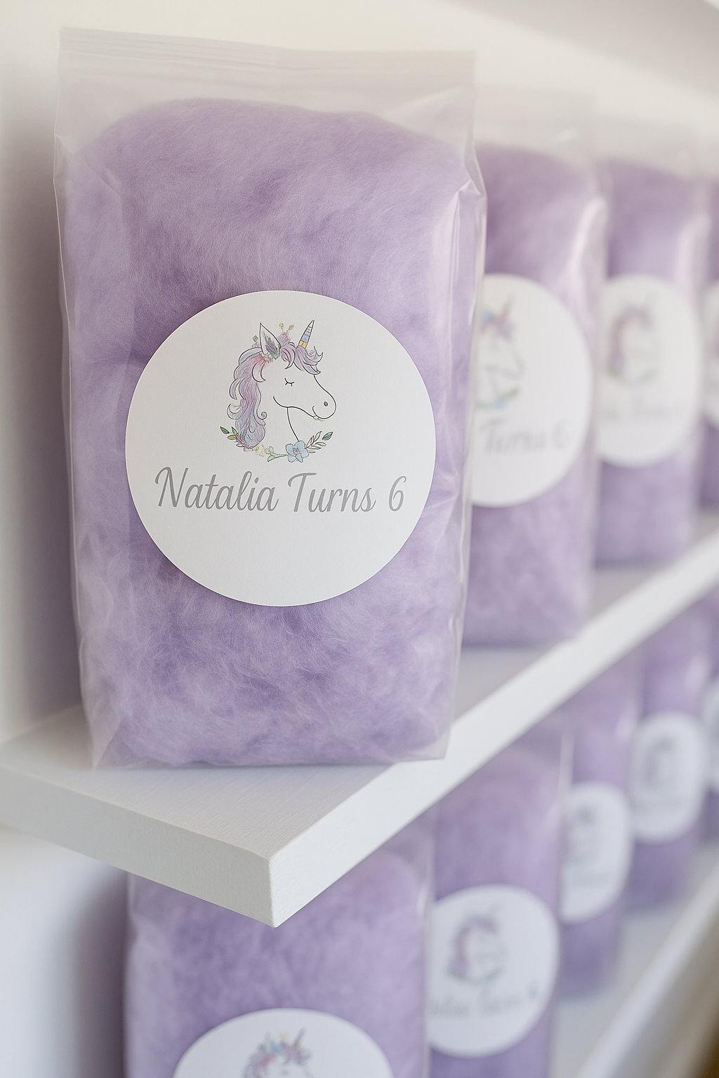 Unicorn Cotton Candy Flat bottom bags Party Favor (1 Flavors per bag) NEW!