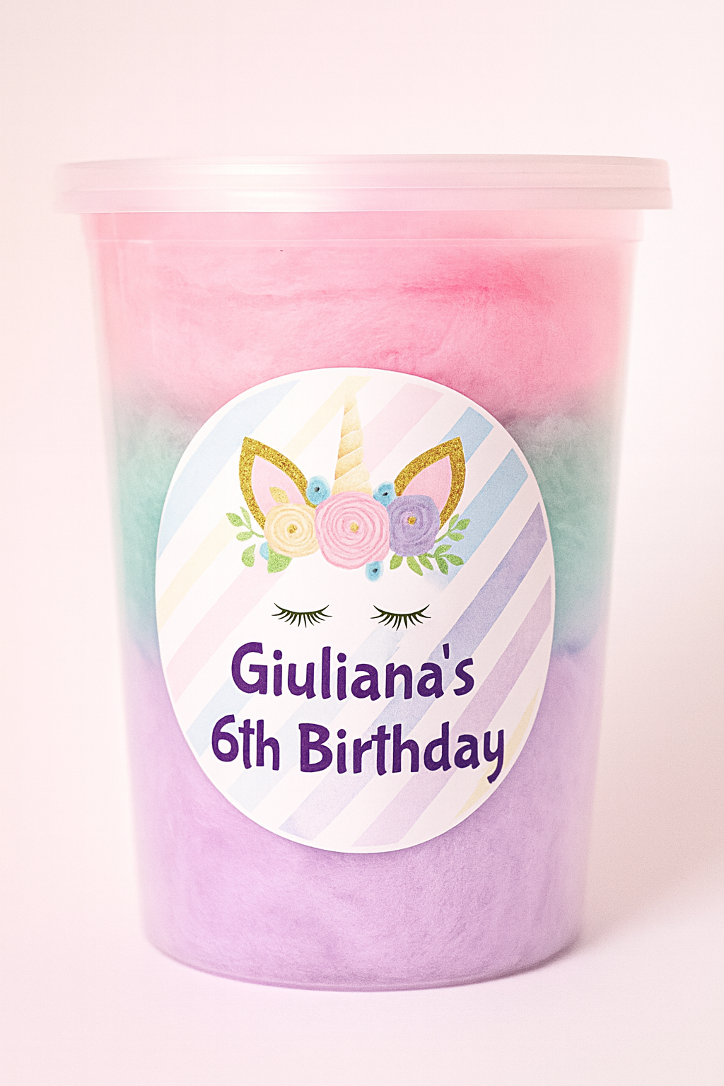 Cotton Candy Tub Birthday Party Favor 3 Flavors NEW!