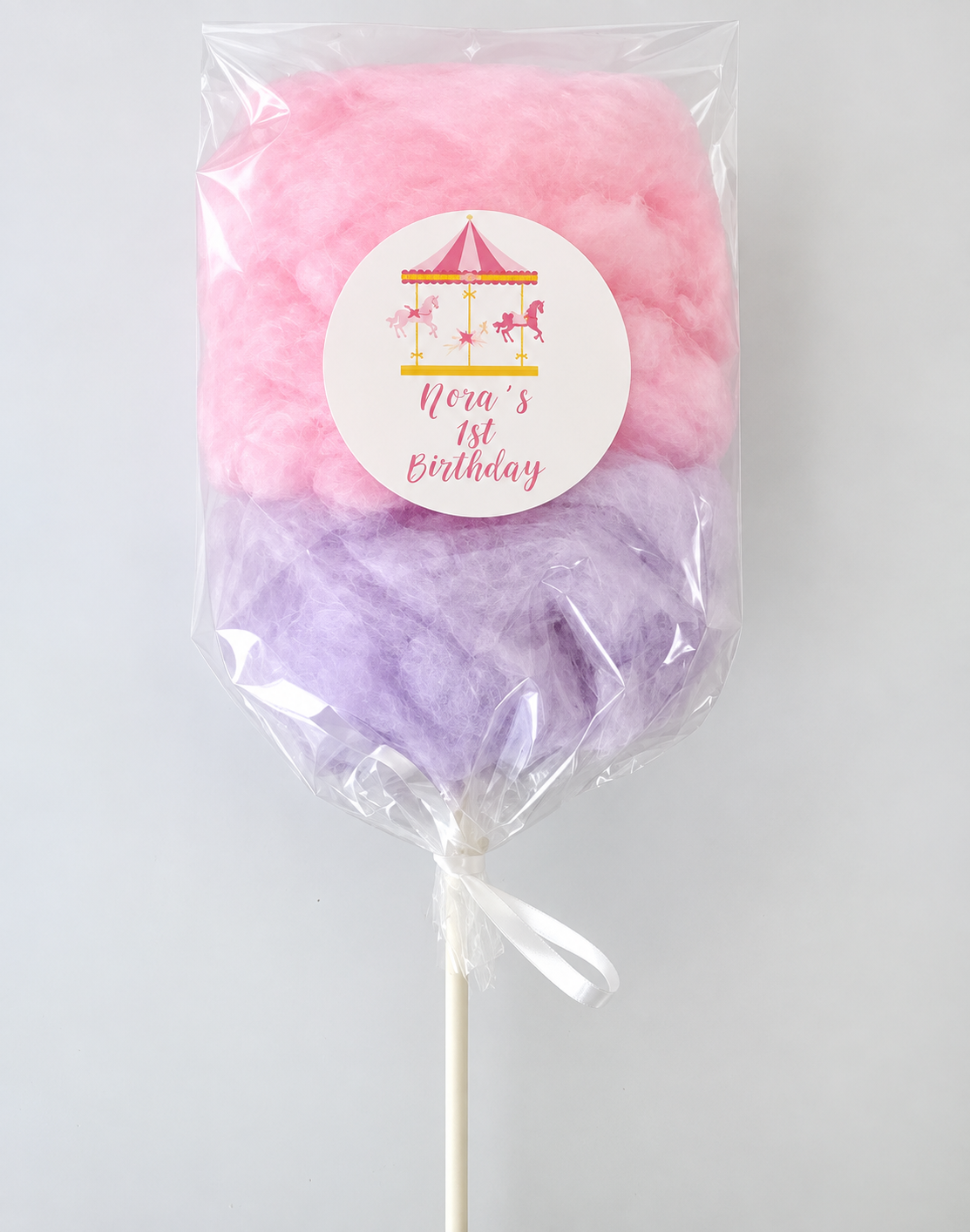 Happy Birthday Cotton Candy on a Stick – Two Flavors per Bag Party Favor | Simply Sweet Favors