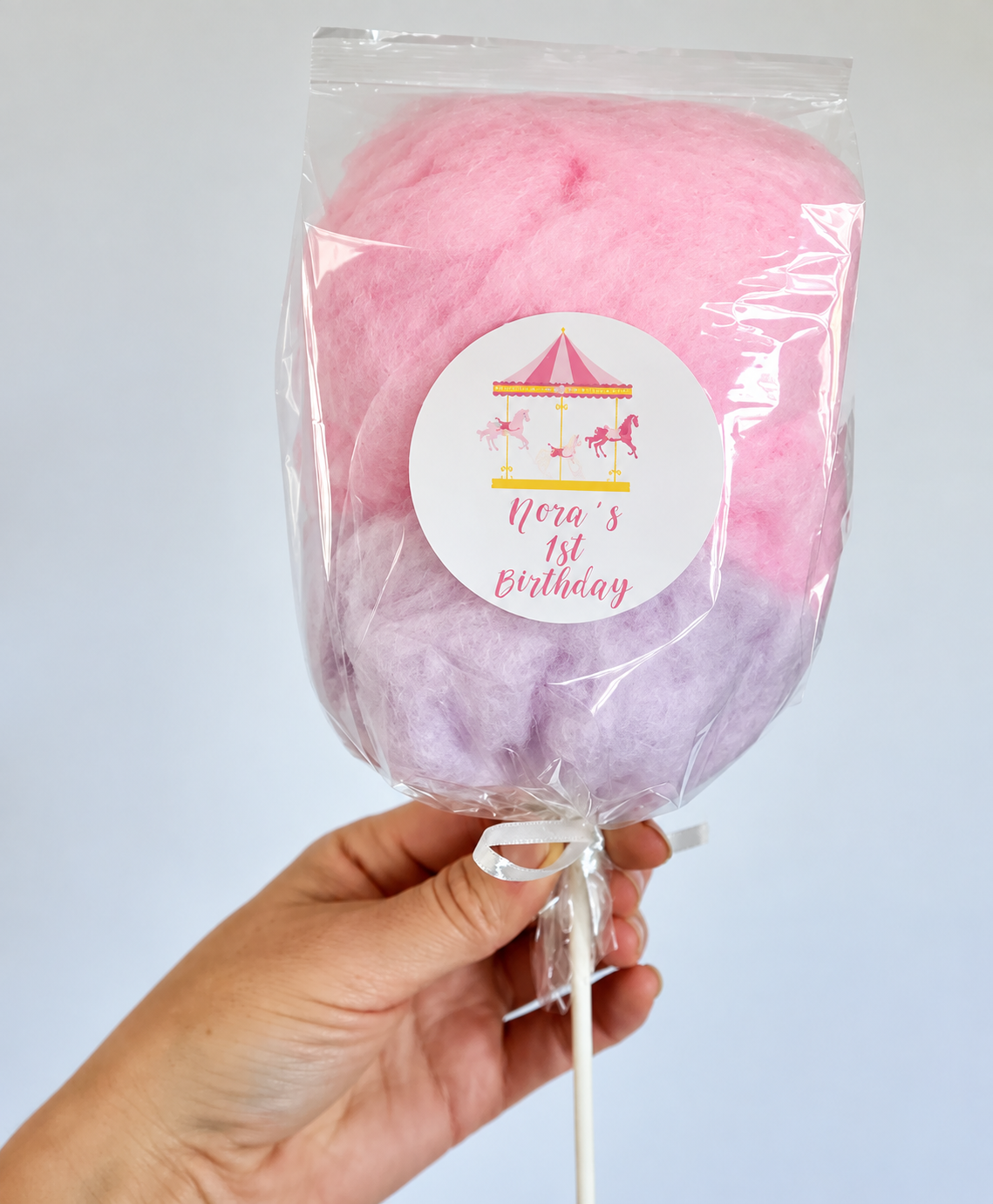Happy Birthday Cotton Candy on a Stick – Two Flavors per Bag Party Favor | Simply Sweet Favors