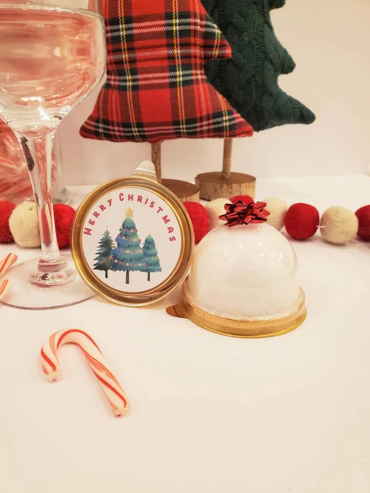 Christmas Cotton Candy Glitter Bomb – Add Magic to Every Sip!