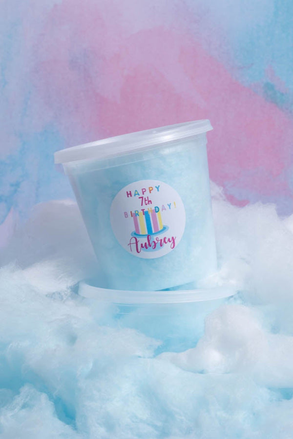 Cotton Candy Tub – Medium | Birthday Party Treat | Choose Your Flavor | Simply Sweet Favors