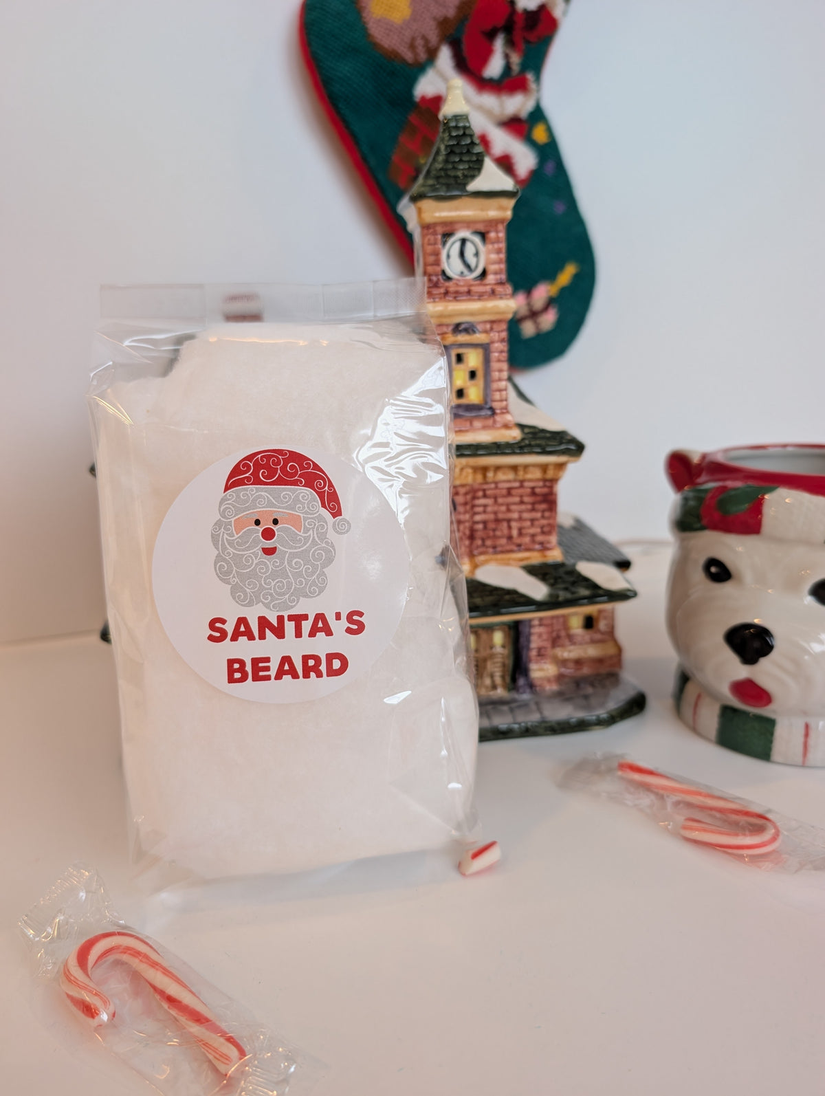 🎄 Christmas Cotton Candy Bag – Sweet Holiday Magic in Every Fluff! ❄️ 1 flavor per bag