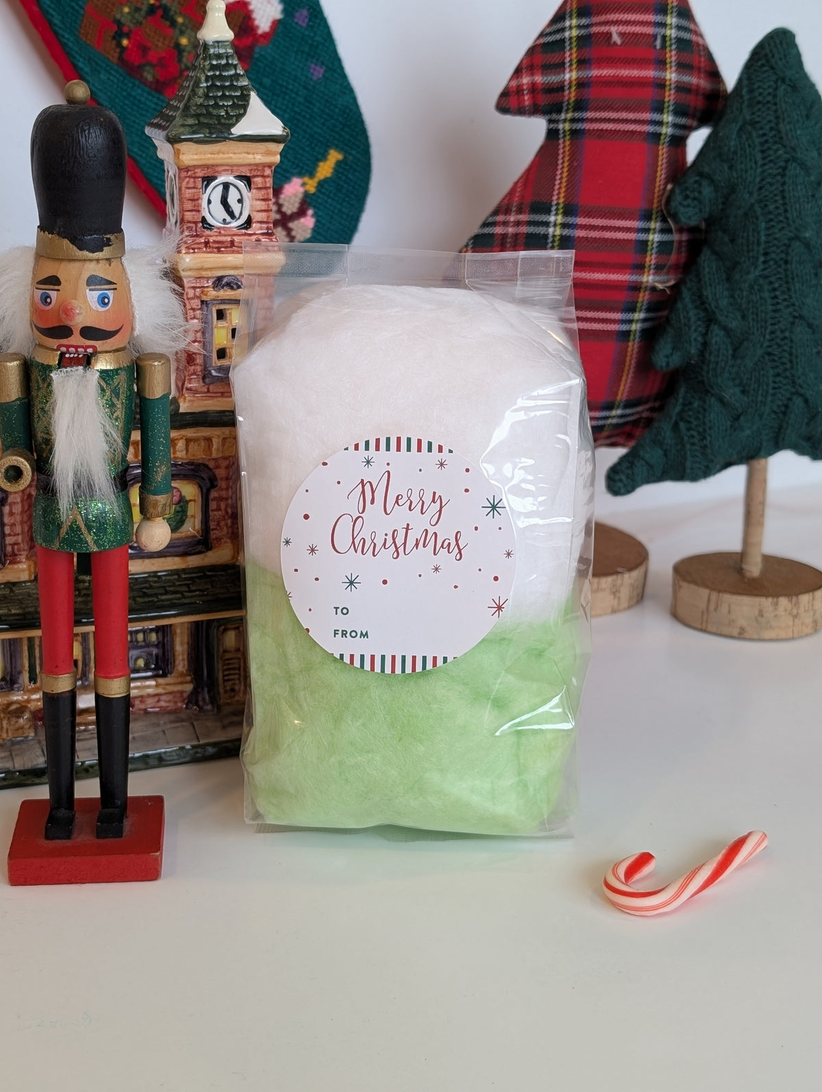🎄 Christmas Cotton Candy Bag – Sweet Holiday Magic in Every Fluff! ❄️