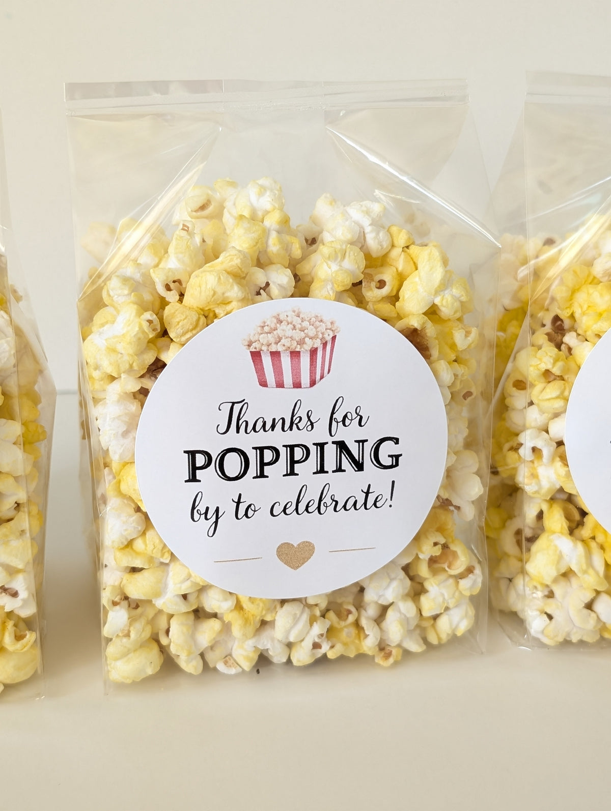 Popcorn Party Favors – Flat Bottom Bags, Salty Popcorn Treats, Baby Shower, Birthday & Event Favor Bags