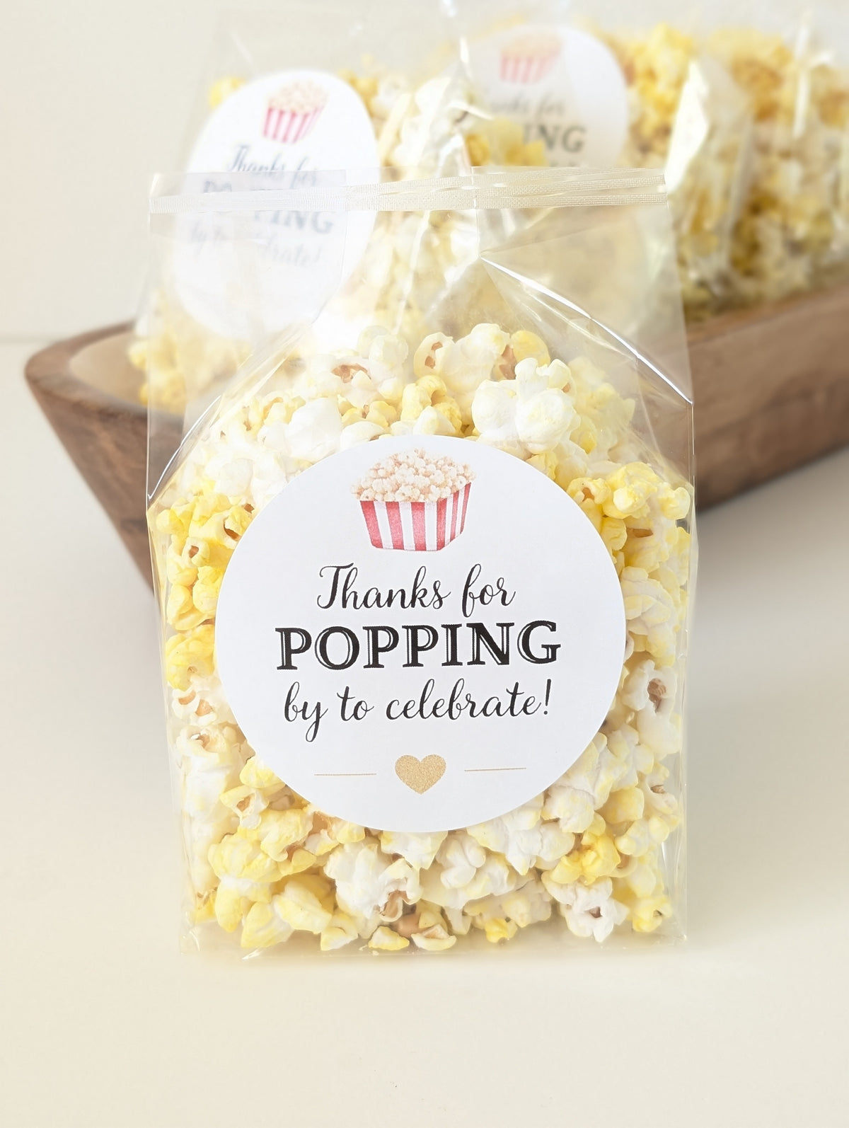 Popcorn Party Favors – Flat Bottom Bags, Salty Popcorn Treats, Baby Shower, Birthday & Event Favor Bags