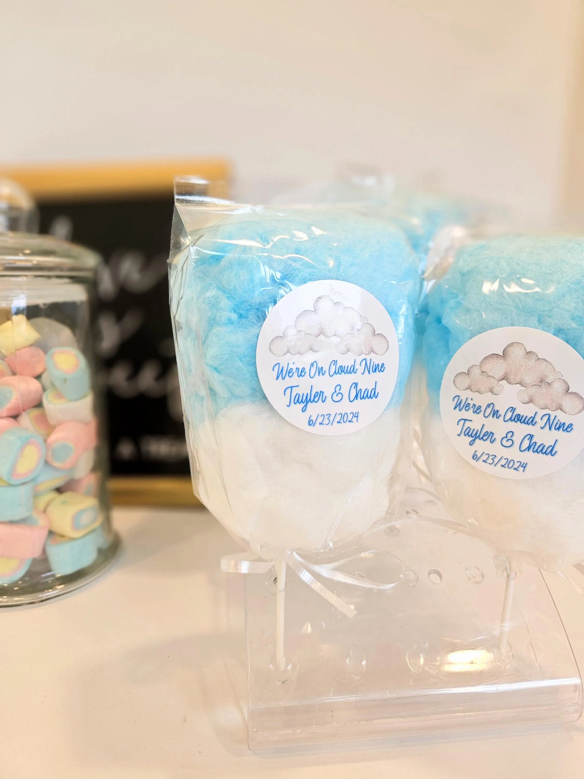 On Cloud Nine Birthday! Cotton Candy On a Stick (2 Flavor per order) NEW