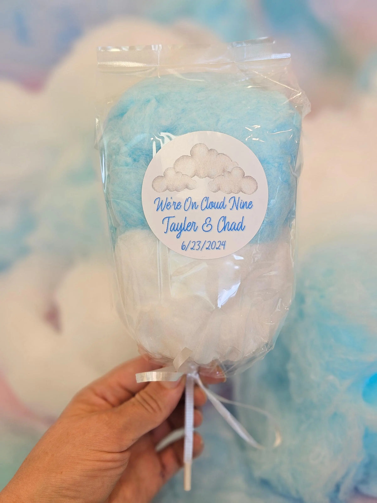 On Cloud Nine Birthday! Cotton Candy On a Stick (2 Flavor per order) NEW