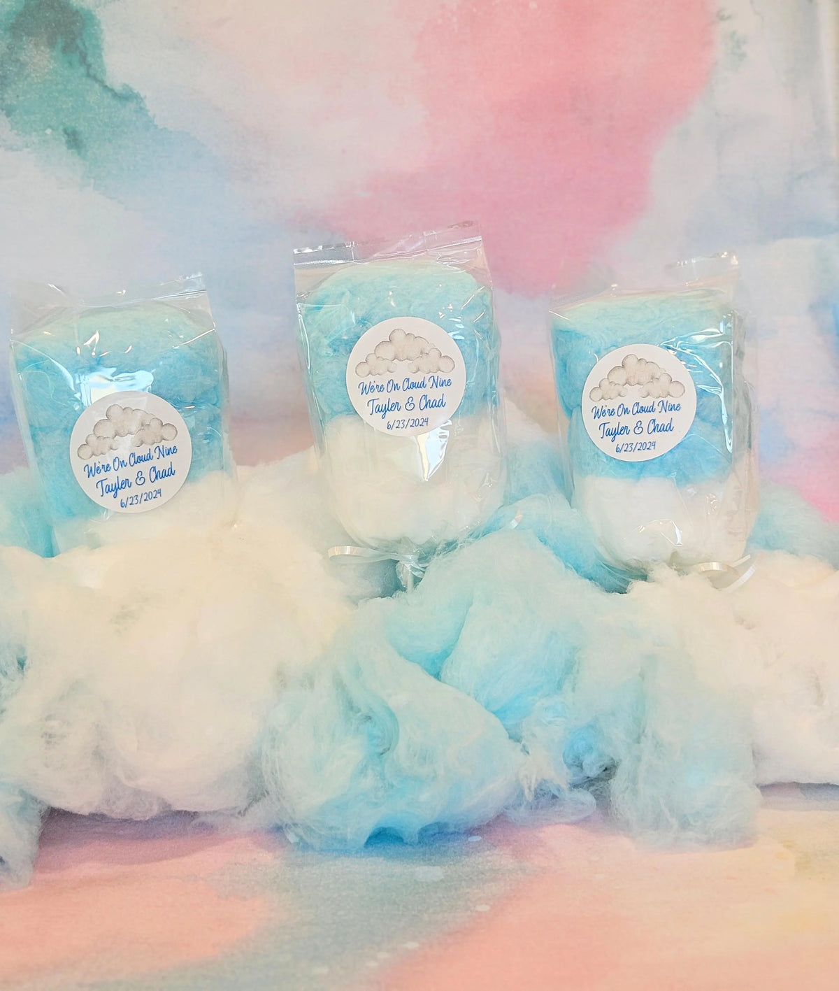 On Cloud Nine Birthday! Cotton Candy On a Stick (2 Flavor per order) NEW