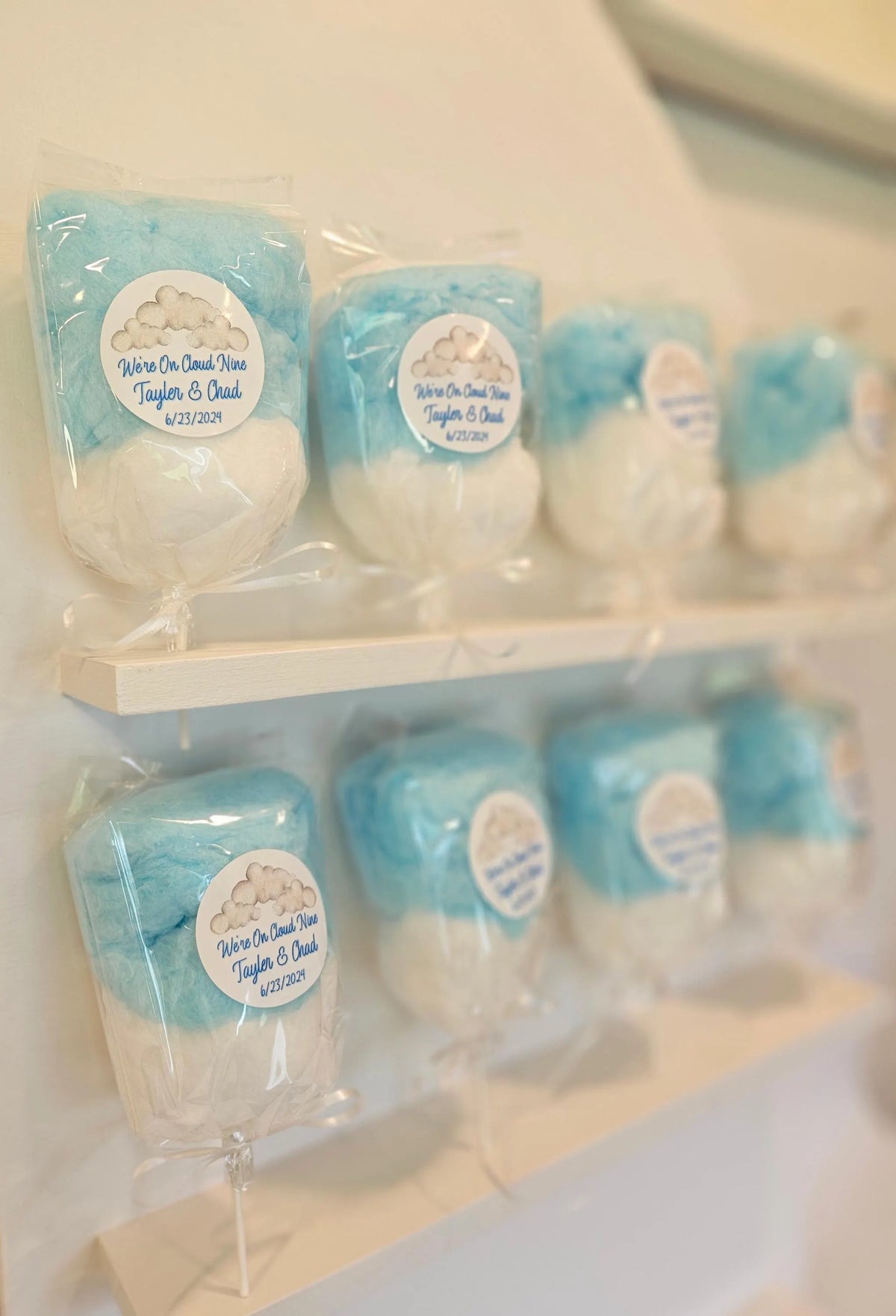On Cloud Nine Birthday! Cotton Candy On a Stick (2 Flavor per order) NEW