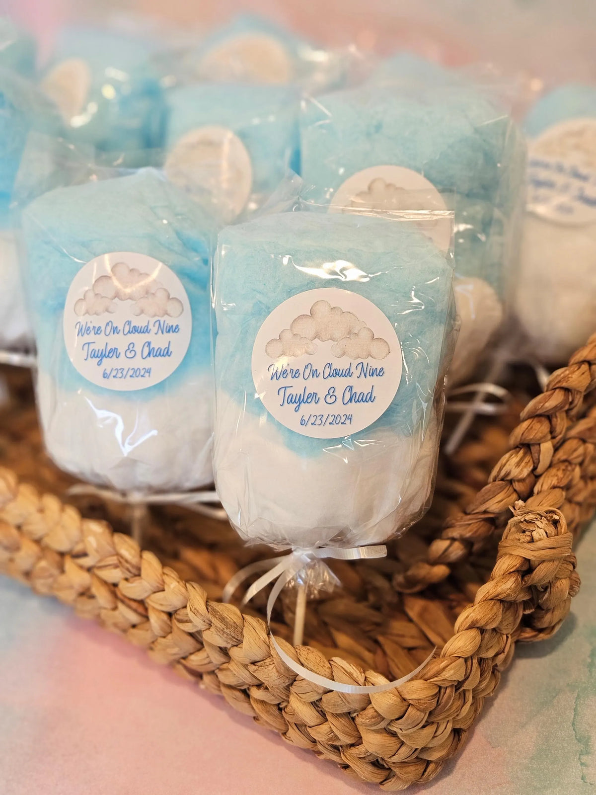 On Cloud Nine Birthday! Cotton Candy On a Stick (2 Flavor per order) NEW
