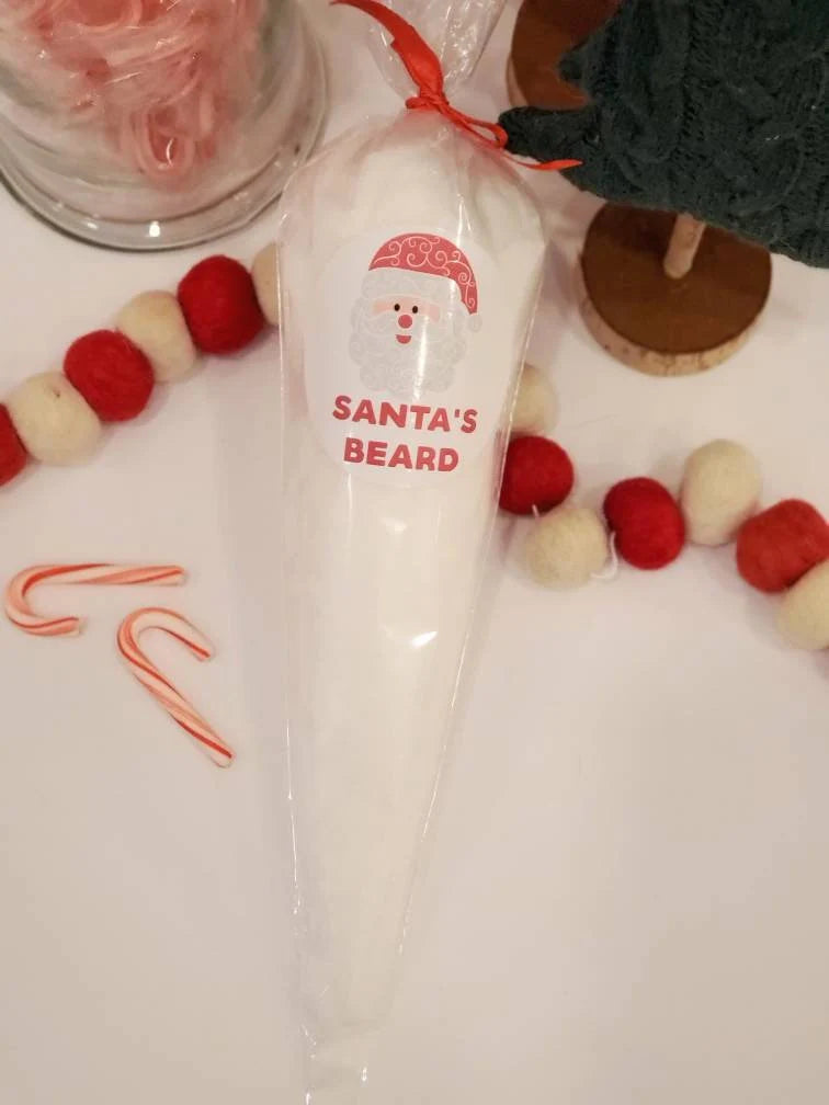 Santa’s Sweet Cotton Candy Beard – A Holiday Treat Full of Cheer!