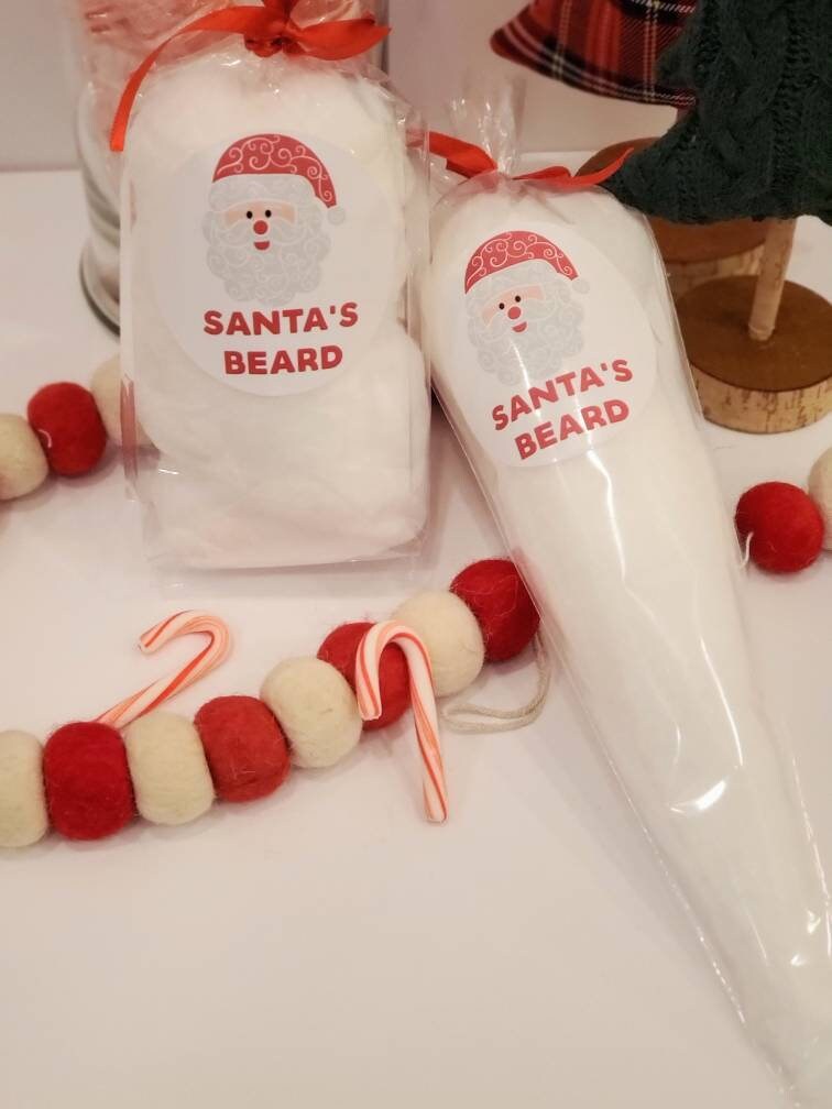 Santa’s Sweet Cotton Candy Beard – A Holiday Treat Full of Cheer!